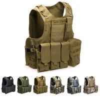 airsoft tactical military molle combat assault plate carrier vest tactical vest 7 colors cs outdoor clothing hunting vest