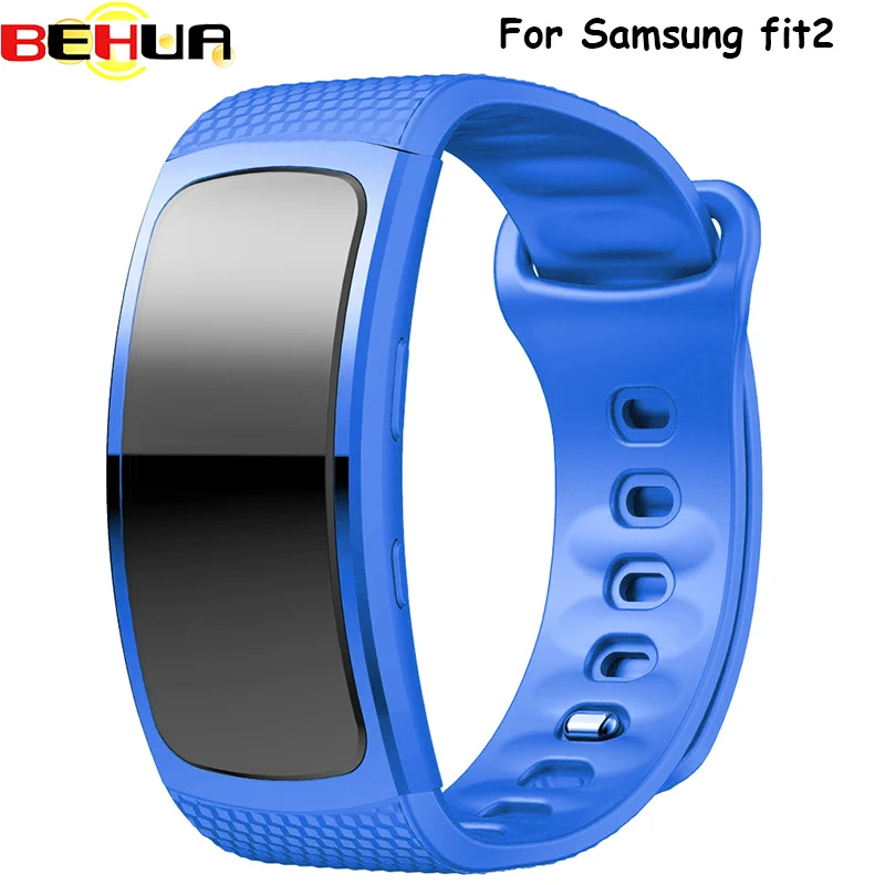 Силиконовый ремешок для Samsung Gear Fit2 мягкий сменный часов пластиковый браслет Fit 2