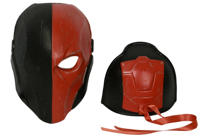 Red Style XCOSER популярная игра обновленный шлем Deathstroke Бэтмен рыцарь Аркхема Косплей полная голова Карнавальная маска на Хеллоуин вечерние для мужчин - Цвет: Red Style