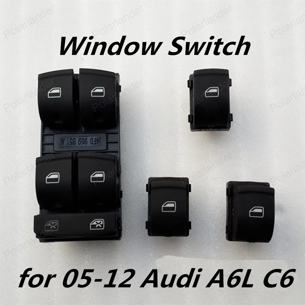

Polarlander Electric Window Switch Window Lifting Switch for 05-12 A/udi A6L C6 4FD959855 4FD959851 Left Front Door Master
