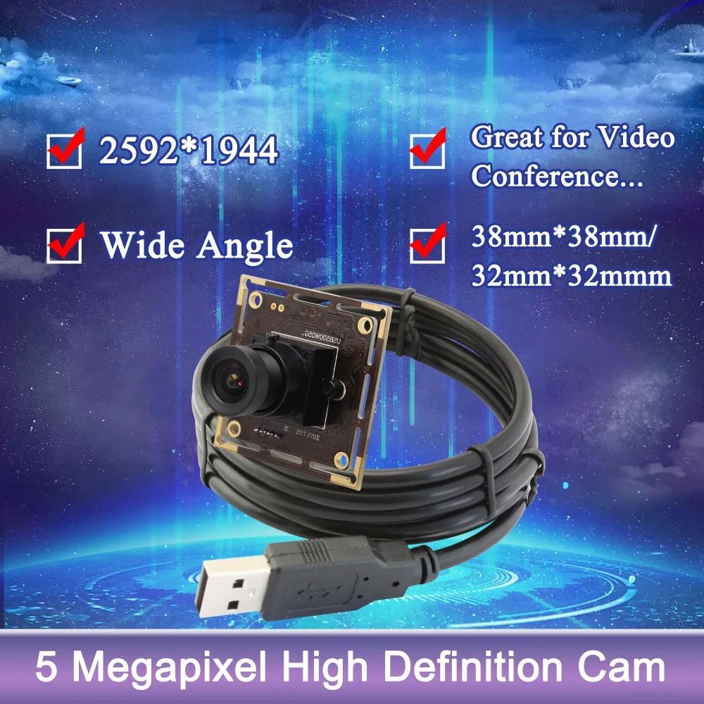 ELP 5mp camera module usb 2.0 High Speed Aptina MI5100 HD MJPEG 30fps at 1080P UVC Usb Cmos Camera Module for Android Modile | Мобильные