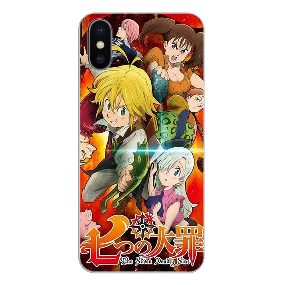 Чехлы для телефона Motorola Moto X4 E4 E5 G5 G5S G6 Z Z3 G3 C Play Plus Seven Deadly Sins Meliodas Elizabeth Liones King |