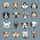 Мини-наклейки для одежды с вышивкой для собак и собак, рюкзак для одежды, нашивки с аппликацией, украшения для одежды