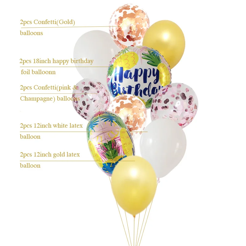 10psc с днем рождения Юбилей фольга шары Globos свадебное торжество украшения