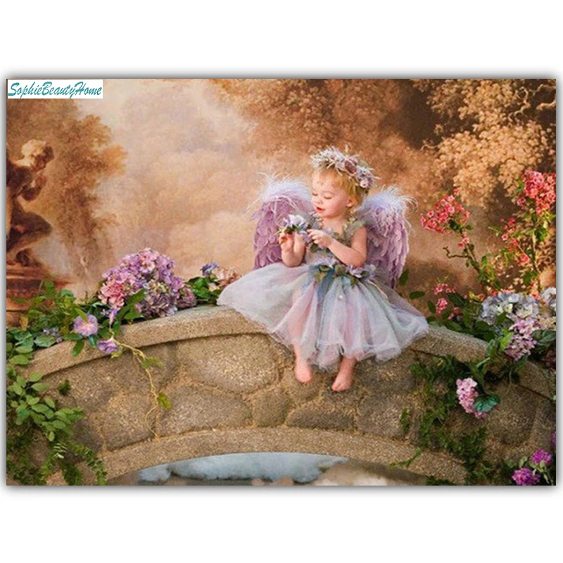 Sophie Beauty Home Алмазная краска сделай сам персонаж милый ангел картина 5D вышивка