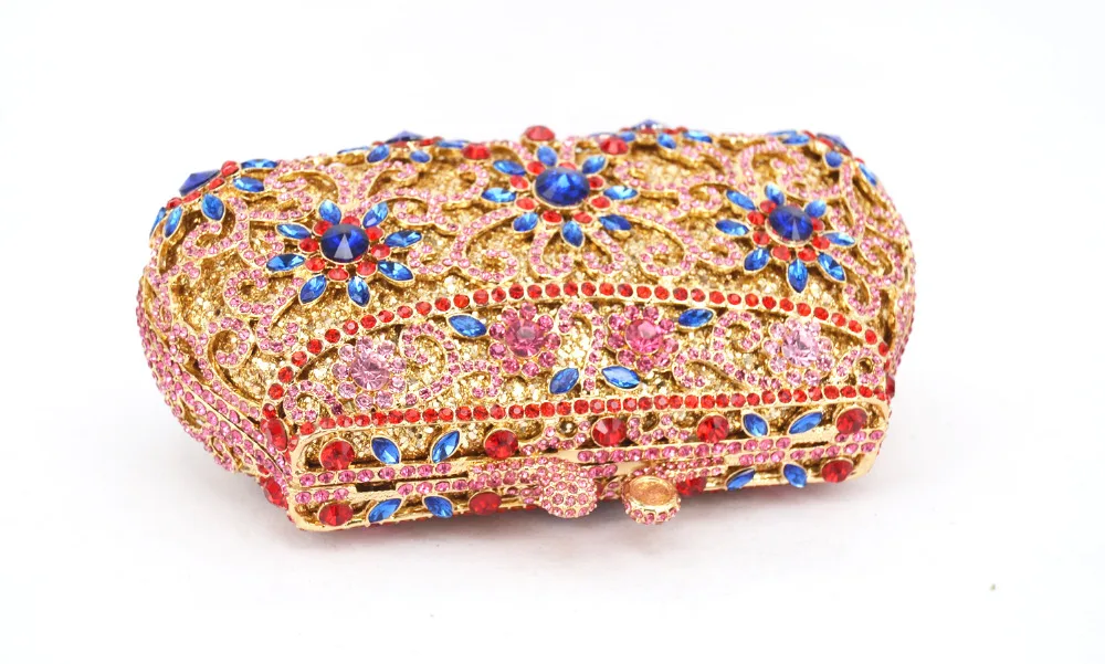 Royal blue Box вечерняя сумочка для отдыха и вечеринок женская кошелек розового цвета с