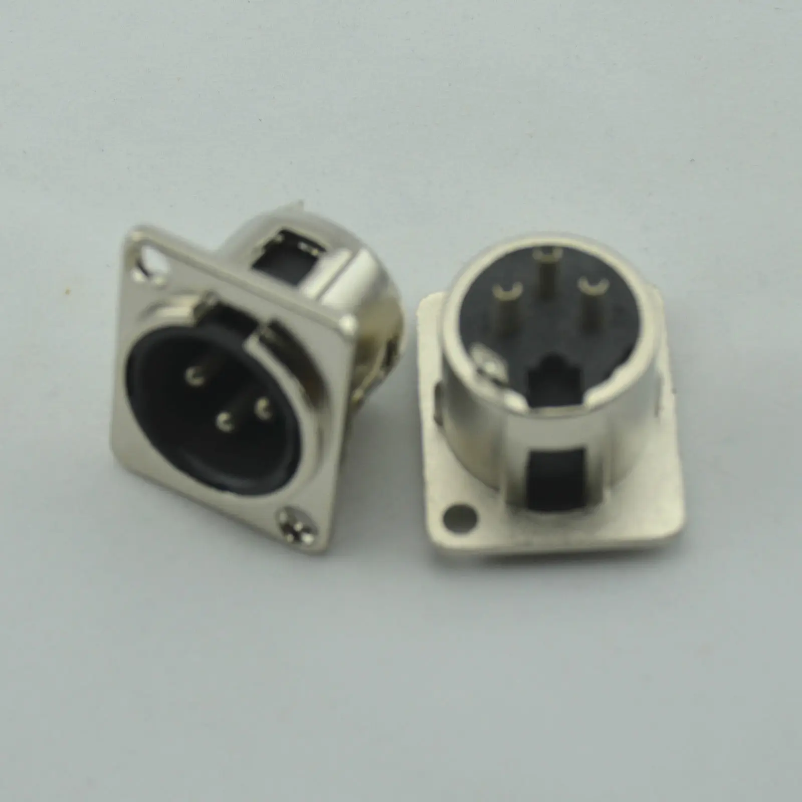 1 шт. XLR Сделано в Китае (3 контактный) Мужской Шасси Панель установленный разъем