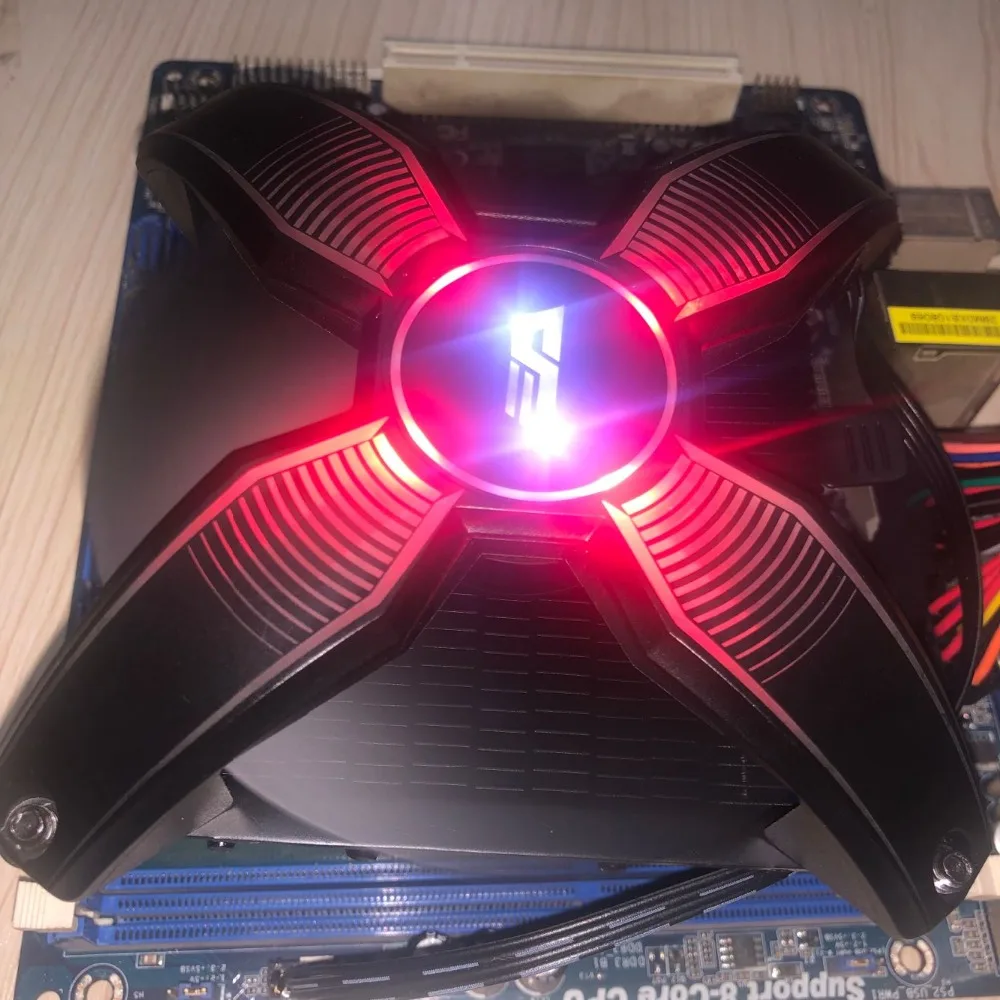 Кулер ЦП DarkFlash для ПК кулер с RGB радиатором 4 медных трубки контактный Intel 1151 1155 AM3 +