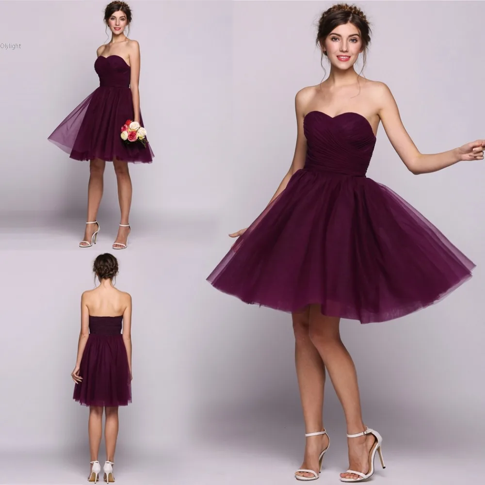 До колена Длина A Line/платье принцессы Милая рюшами платье Тюль спинки партия