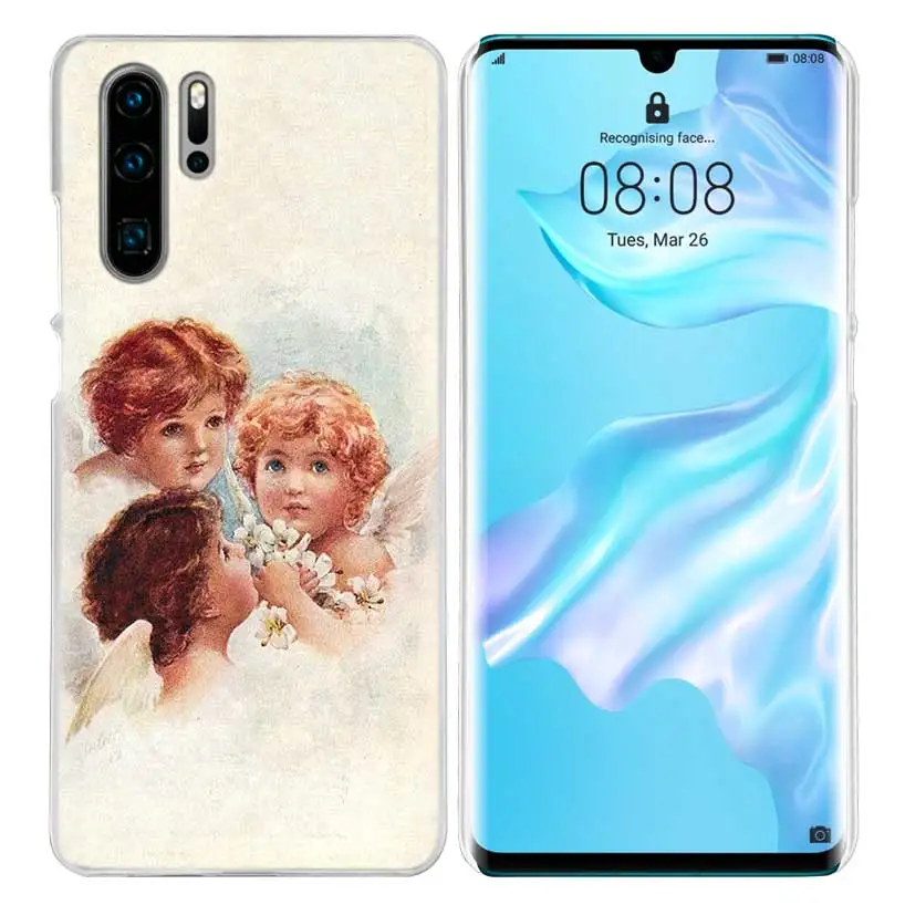 Художественный чехол Angel Cupid для huawei P20 P30 P Smart Nova 4 3i P10 P9 P8 mate 10 20 lite Pro Mini, жесткий чехол для телефона из поликарбоната
