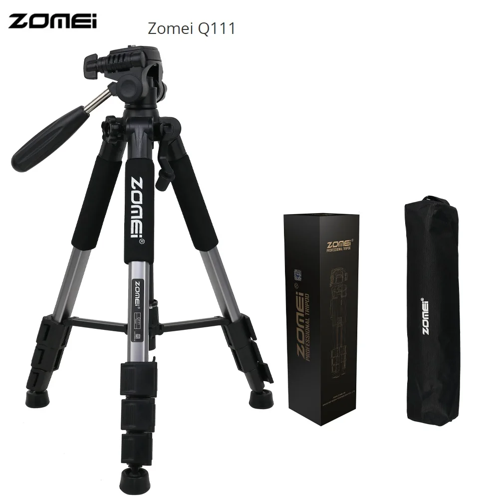 Zomei Q111 56 дюймов легкий профессиональный Портативный Камера штатив Трипод для