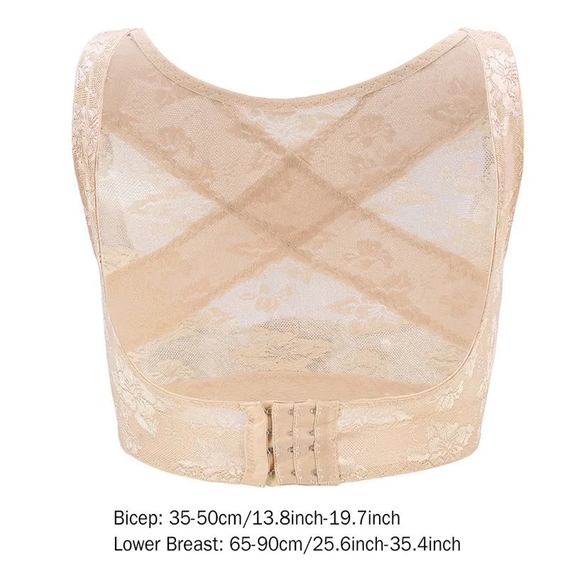 Beige M Регулируемый Женский корсет для коррекции осанки, корсет для коррекции осанки, корсет для бюста, Женский корректирующий корсет для тела на шнуровке, поддерживающий грудь, пояс для поддержки позвоночника - Цвет: Beige M