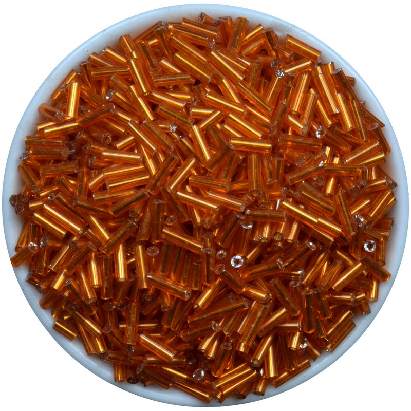 500 шт./лот (около 20 г) бронзовые 2*6 мм чешские стеклянные бусины для