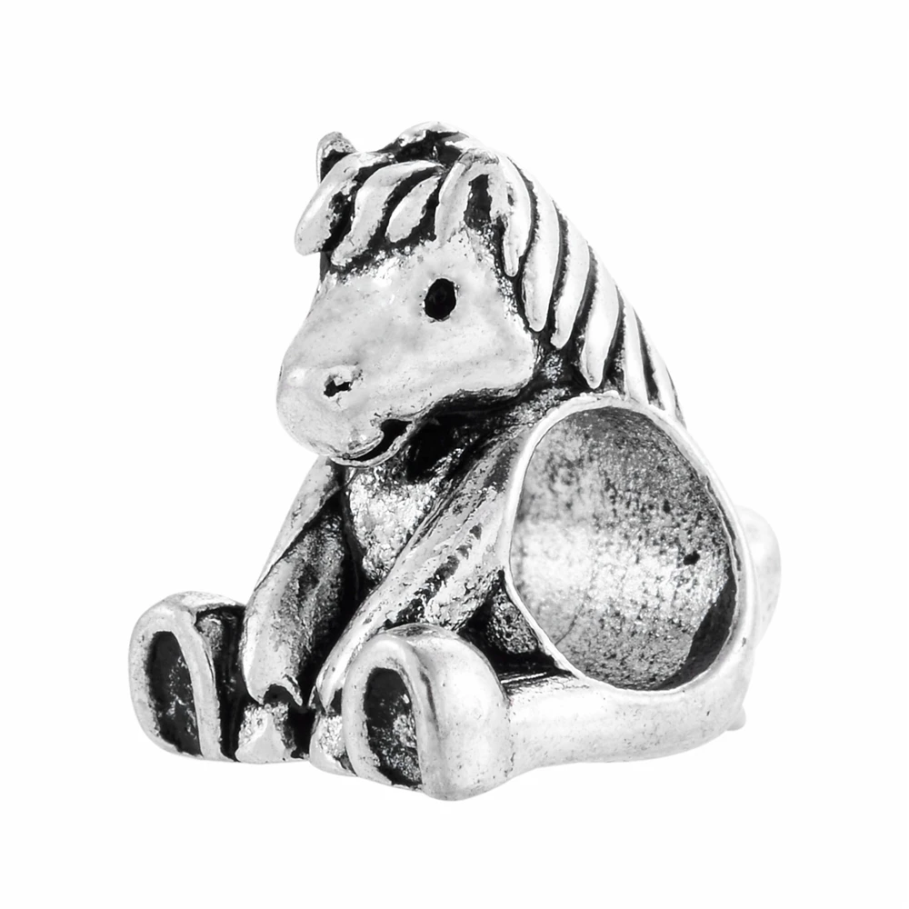 Оптовая Продажа Милых Карикатурных Значков Популярные Милые Модные Бусины Подарочная Бижутерия Бусы Крален Формы Лошади Подходят для Женских Браслетов DIY.