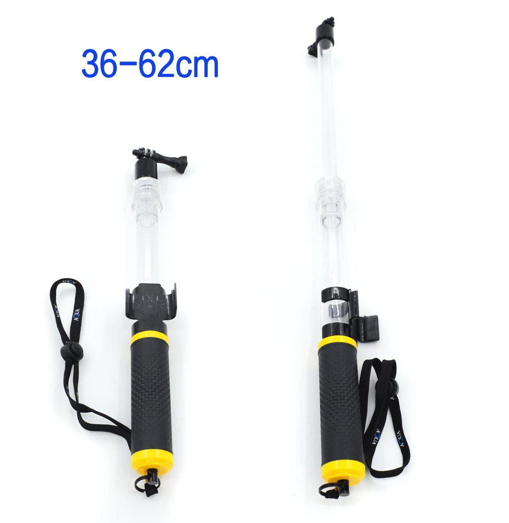 Прозрачный монопод для дайвинга селфи-Палка с Wi-Fi дистанционным зажимом Gopro hero 8 7 6