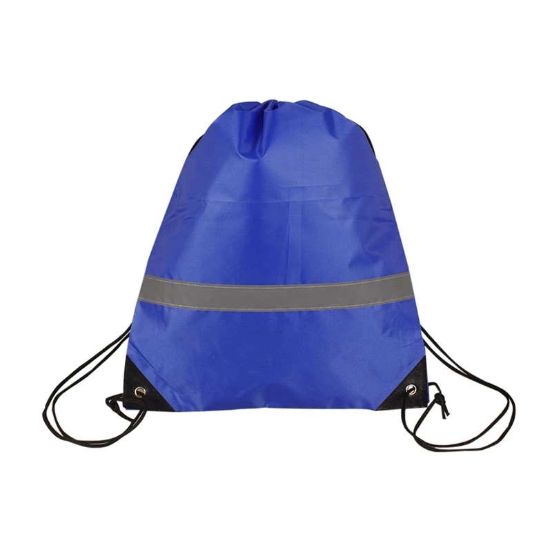 Рюкзак на шнурке легкая Светоотражающая Портативная сумка с двойным плечевым