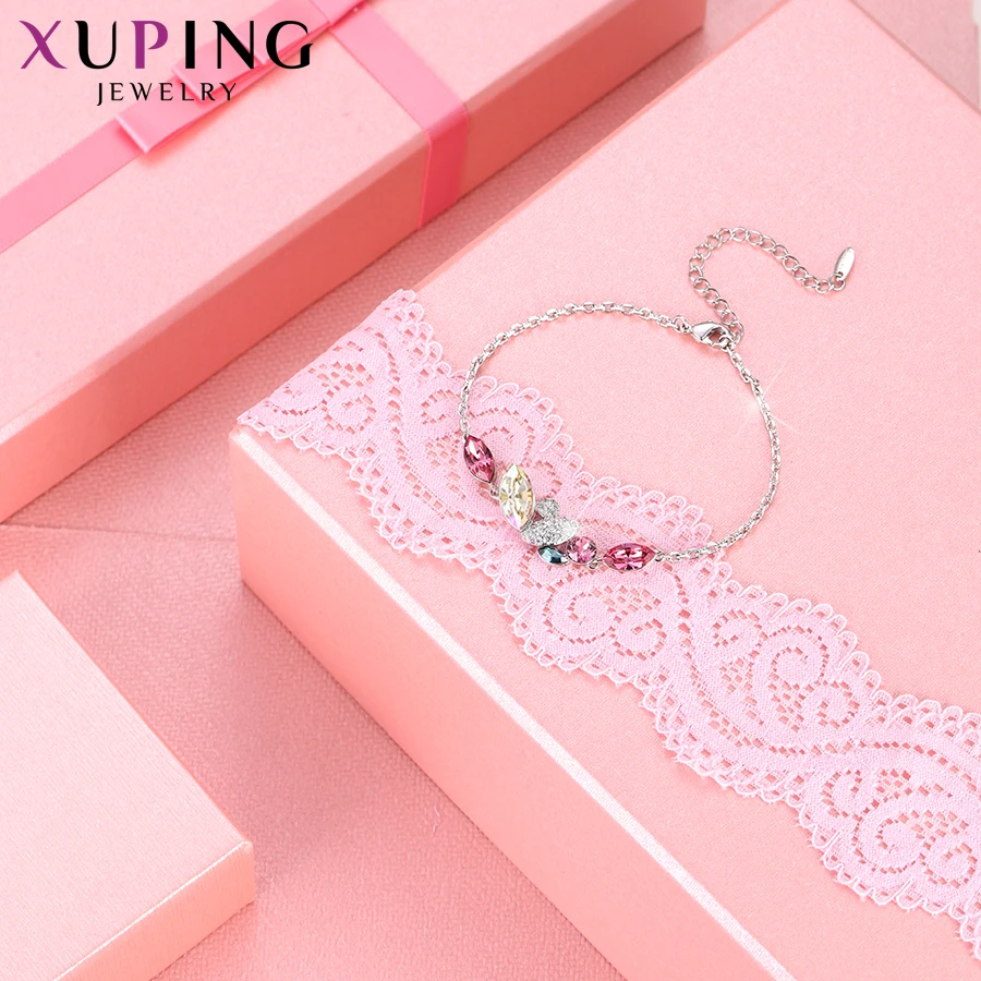 Xuping винтажные геометрические браслеты с кристаллами от Swarovski Красочные