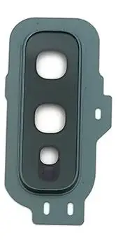 Dark green Новинка для samsung Galaxy S10e задняя камера стеклянная крышка объектива с рамкой держатель с наклейкой запасные части - Цвет: Dark green