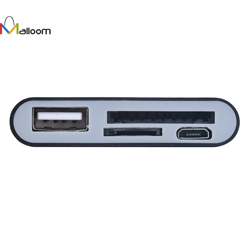 Malloom Micro USB 3 в 1 устройство чтения карт памяти адаптера для смартфонов USB/TF/SD для samsung Galaxy s7 защитой от перегрузки по току