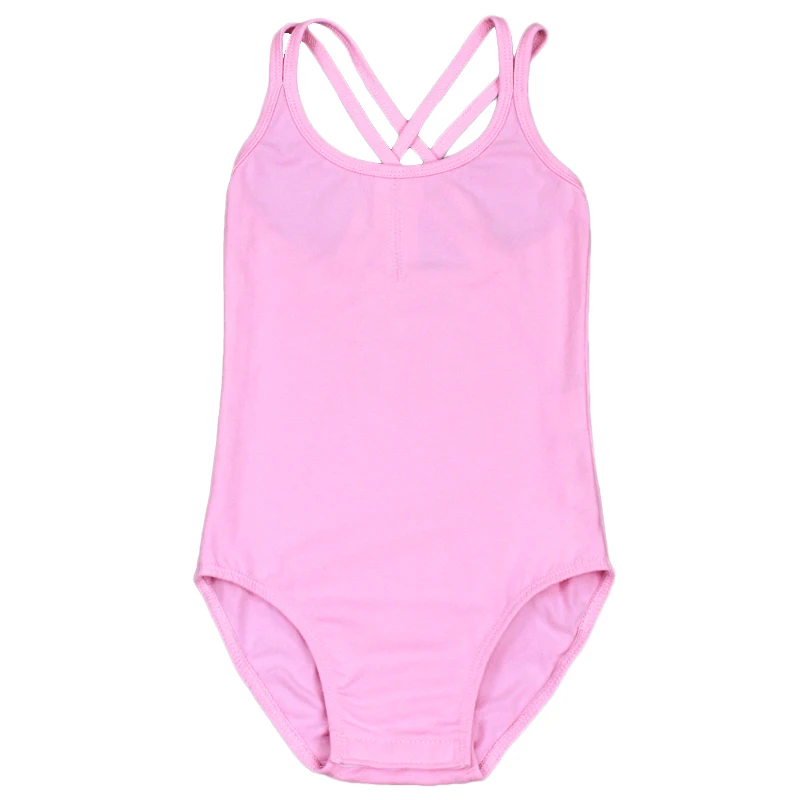 Купальники для девочек балетные с двойными бретелями гимнастические купальники