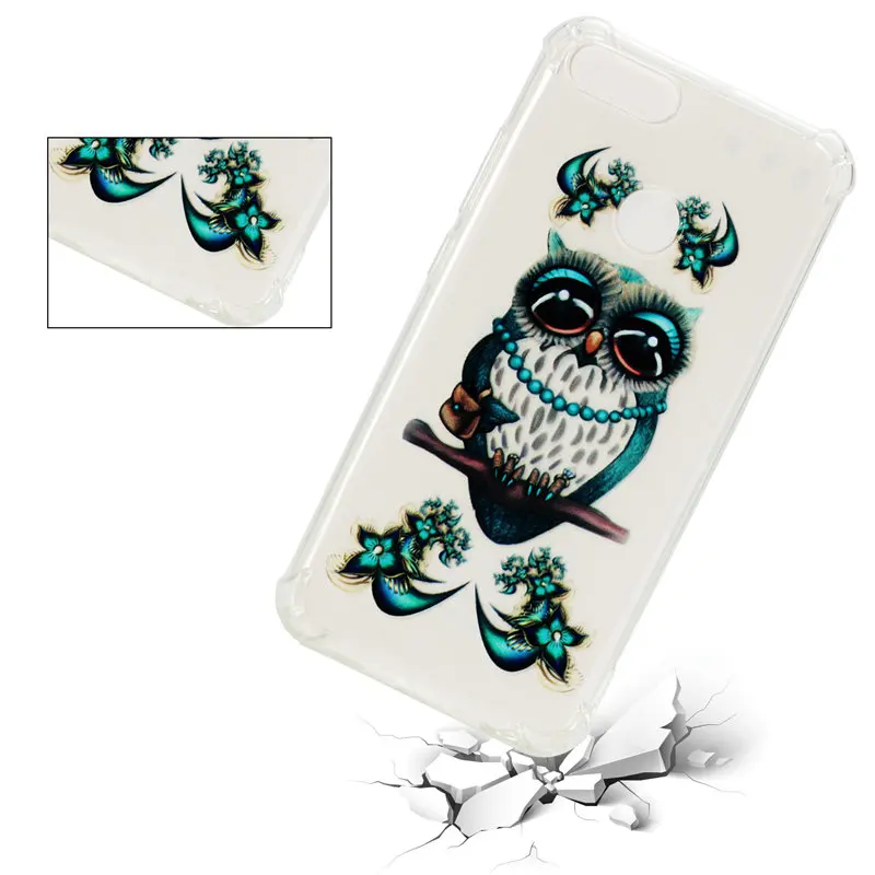 Case For Xiaomi Mi A1 5X Mi5X Cover Silicone Cases Mix 2S mix2S Soft TPU Phone Bags Painted Cute Animal Owl |
