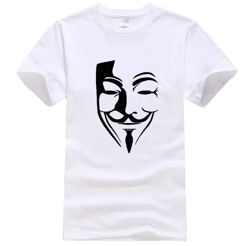 

100% cotton T-shirt V word vendetta printing men's T-shirt casual men's T-shirt tops streetwear funny T-shirt hip hop shirt