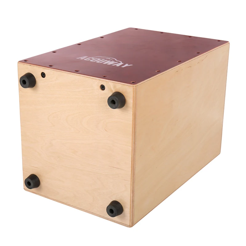 ACOUWAY cajon барабанная коробка ручной барабан из березовой фанеры с винтами из сплава Регулируемые резиновые ножки для взрослых Размер 30X31X48(см