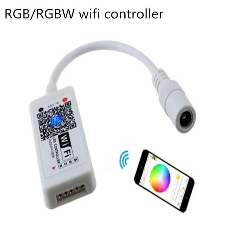 Мини Wifi светодиодный rgb контроллер для RGB/rgbw Wi-Fi контроллер rgb светодиодный светильник, 5050 wifi rgbw magic home 18650 luminaria