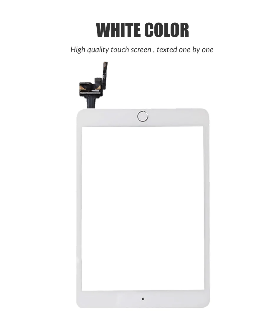 Сенсорный экран для iPad Mini 3 Mini3 сенсорный стеклянный экран дигитайзер домашняя кнопка с IC Conector для iPad mini 3 A1599 A1600 A1601
