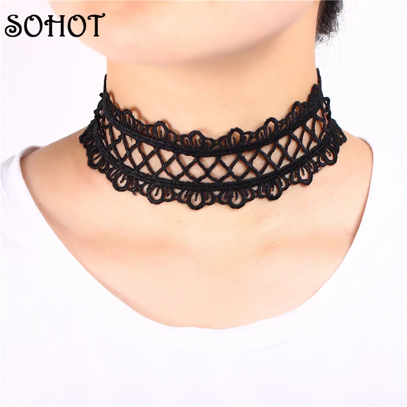 Новинка 2016 лидер продаж модные ювелирные изделия SOHOT элегантный черный кружевной