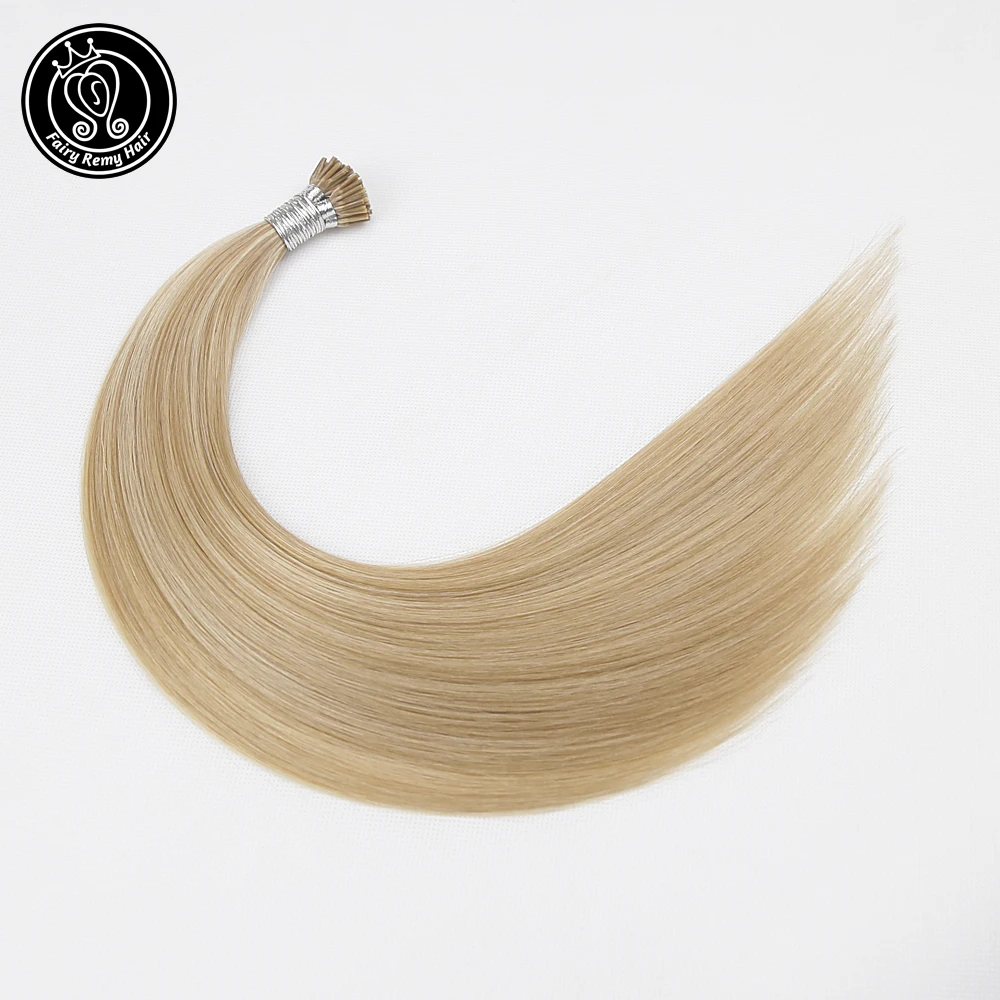 Сказочные волосы Remy 0 8 г/локон 16 &quot18&quot 20 &quotRemy I Tip человеческие для наращивания