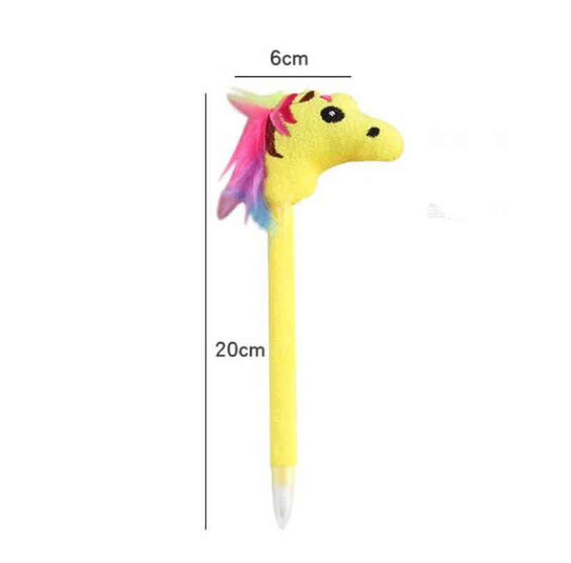 Плюшевый единорог шариковая ручка кукла школьная поставка подарок канцелярские