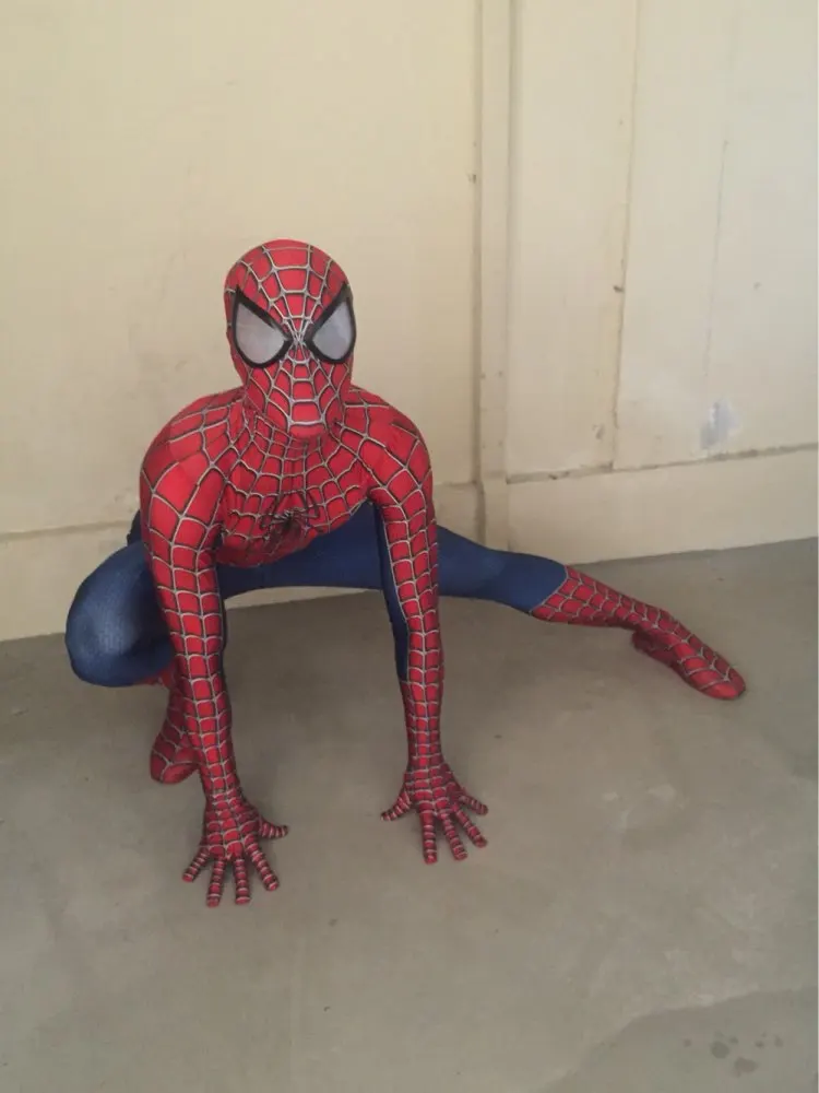 Костюм Человека паука Raimi костюм для косплея с 3D принтом полный корпус на