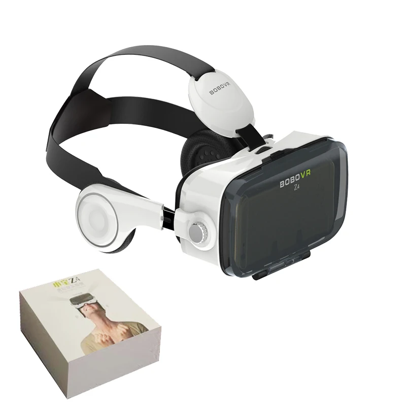 BOBOVR Z4 кожаный виртуальной реальности VR очки гарнитура 3D картон шлем Стерео коробка BOBO VR для 4-6 'смартфон - Цвет: Bundle 1