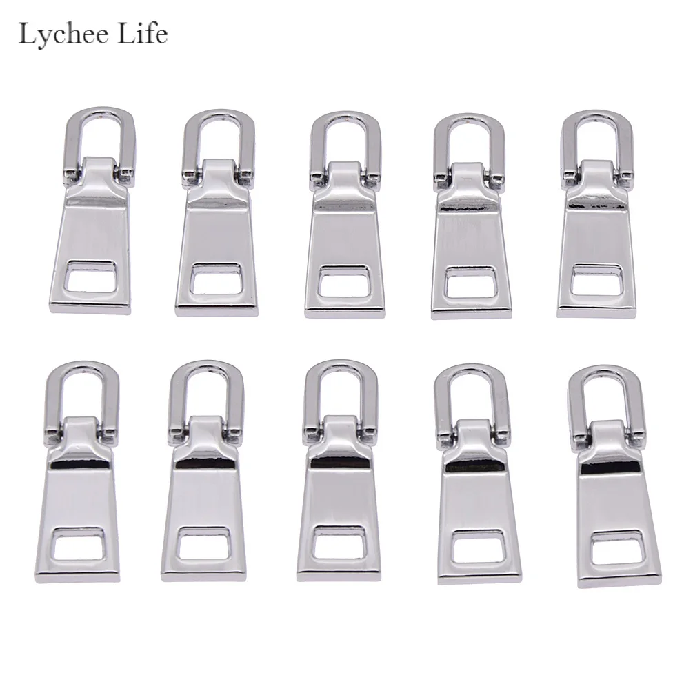 3 Lychee Life 10 шт./лот 3# Металлические молнии съемники ползунки молнии ремонтные комплекты молнии тяга Замена Швейное Ремесло «сделай сам» поставки - Цвет: 3