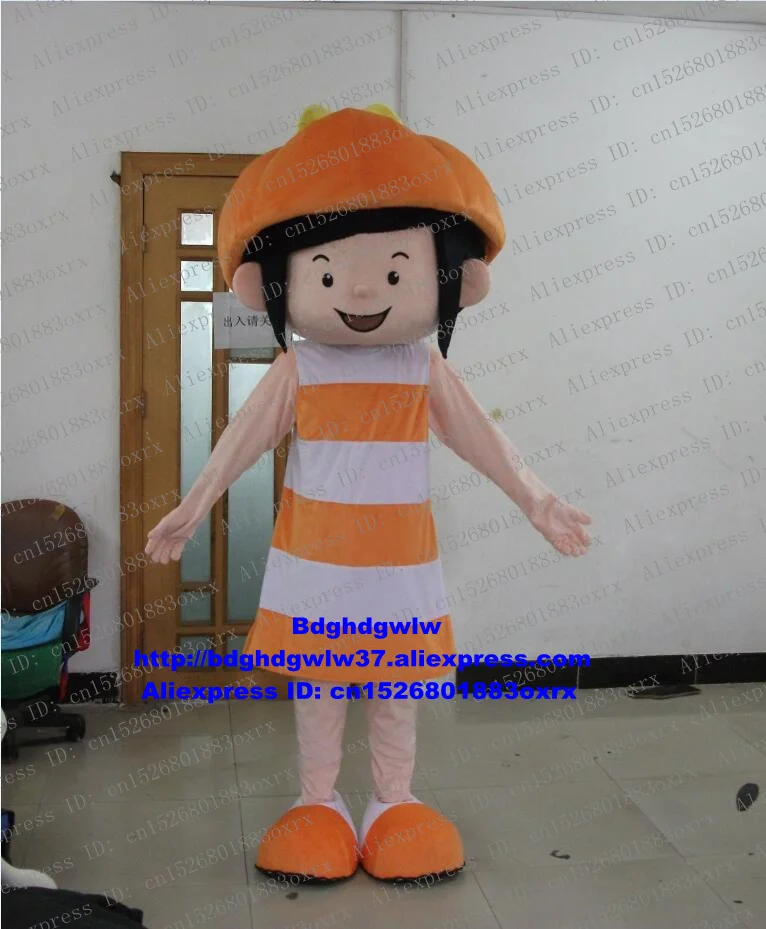 Тыква девушка Cushaw Сквош Calabaza Cuaurbit талисмана персонажа Бизнес костюм на юбилей в