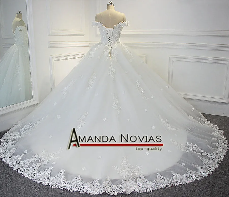 Robe de mariage свадебное платье с открытыми плечами бальное платье свадебное платье