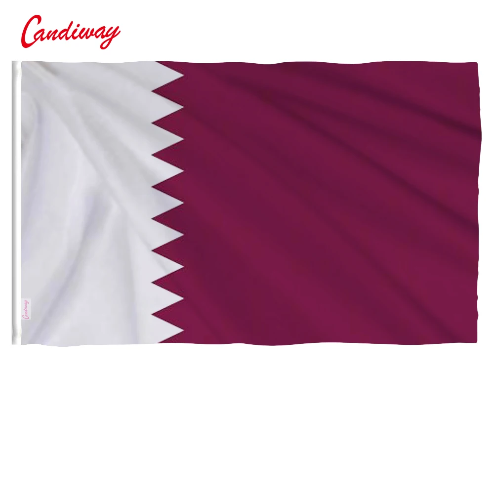 

90 x 150cm Qatar flag polyester flags indoor and outdoor decoration NN085