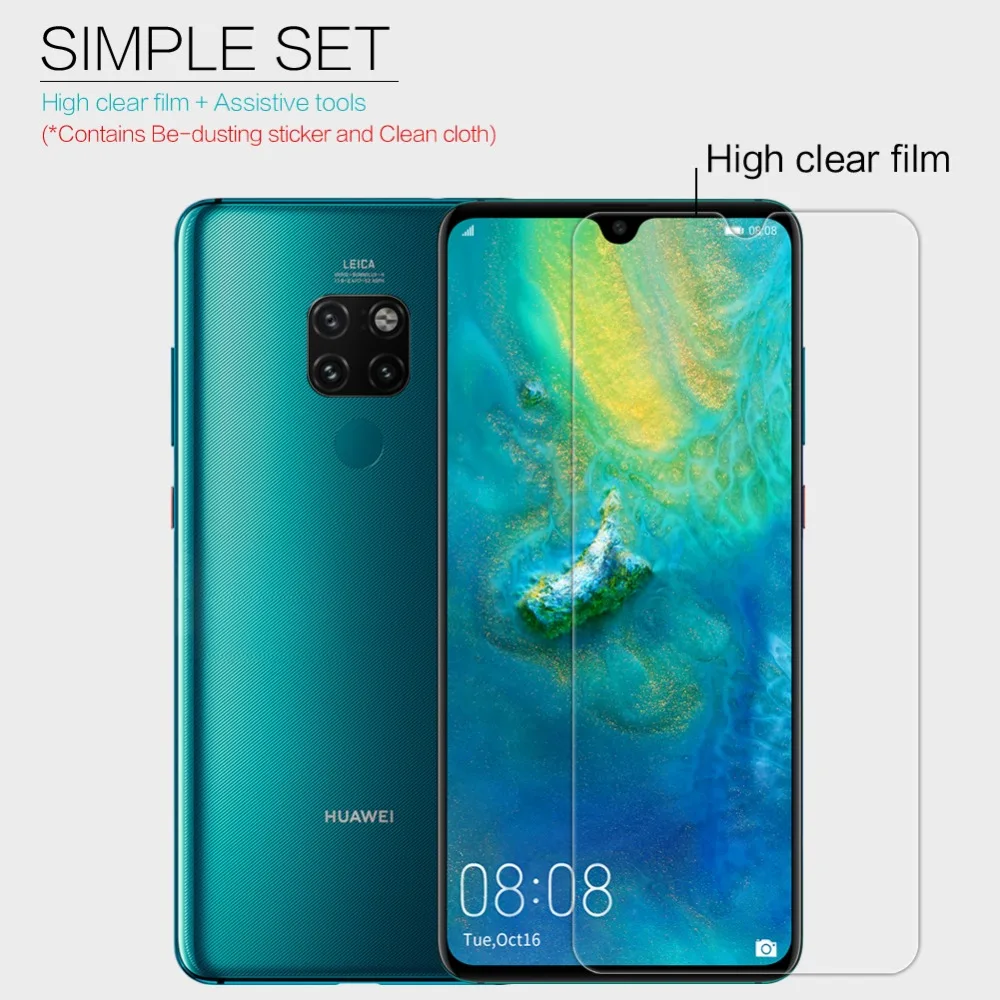 Прозрачная Матовая устойчивая к царапинам Защитная пленка NILLKIN для Huawei Mate 20