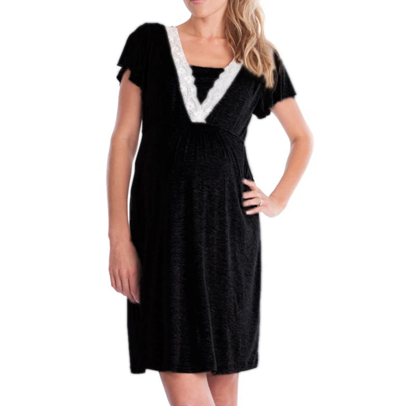 2019 горячая Распродажа платье для беременных кружевное Многофункциональное мамы