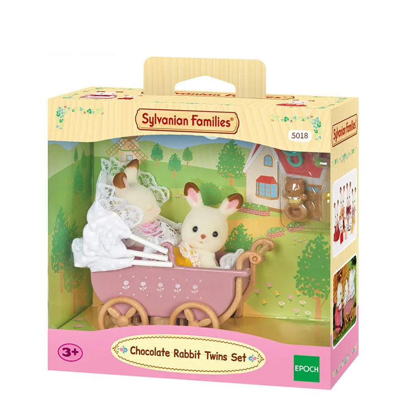 Sylvanian Families пушистый зверек кукольный домик аксессуары рисунок Шоколад Кролик