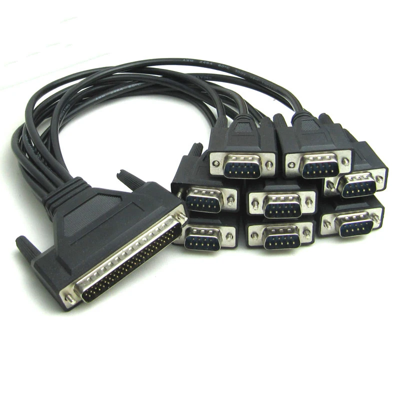 1 м MOXA CP 168U V2 DB62 62Pin Пол Мужчина к мужчине 8 портов 9pin DB9 RS232 сплиттер