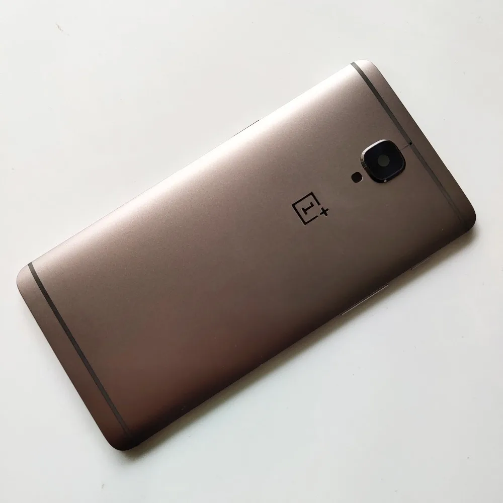 5,5 дюймов, серый цвет, для Oneplus 3 3T 1+ 3 A3000 a3003 A3010, задняя крышка, крышка, корпус, чехол, запчасти для заднего стекла
