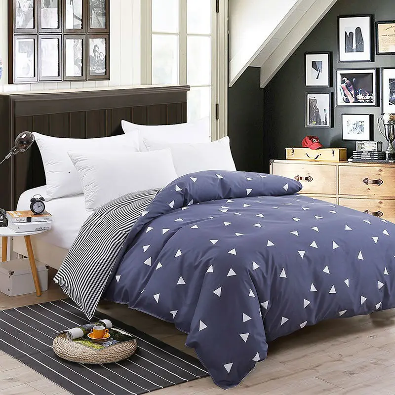 

Duvet Cover 1Pc Plaid Stripes Quilt Cover Cotton Bedclothes 150x200cm/180x220cm/200x230cm/220x240cm Size