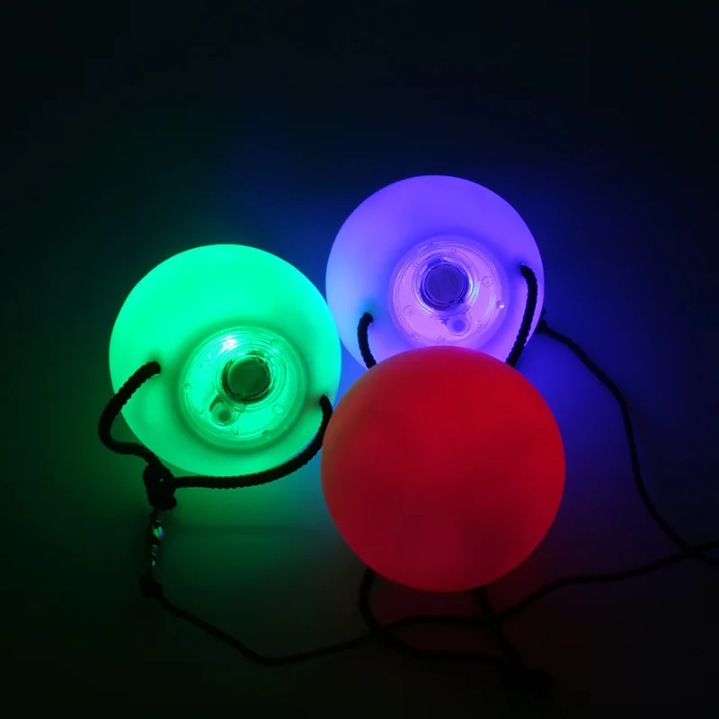 2 шт. = 1 пара шариков для танца живота RGB Светодиодный светящийся шар ручной