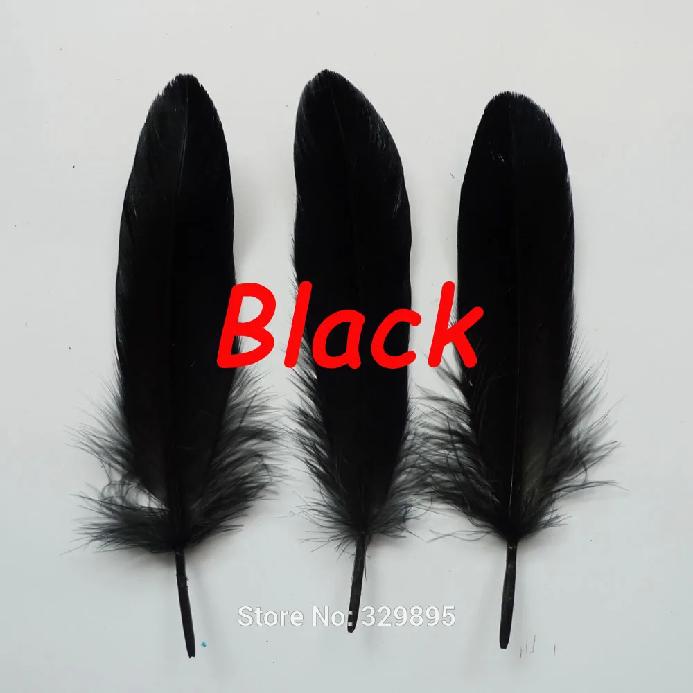 Wholesale! 1000Pcs DIY Natural Goose Feathers Black Color Home Christmas Cosplay Decoration Clothing Shoes Hat Accessories | Дом и сад