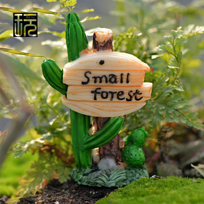 Заколки для волос ремесло кактус дорожный знак небольшой лес миниатюрная