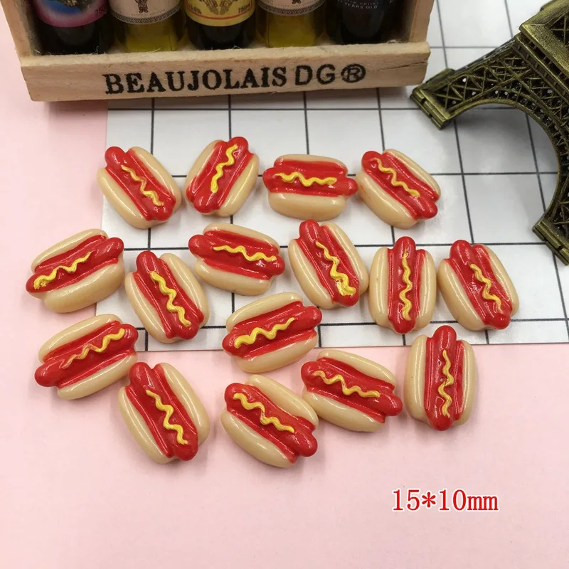 5 шт./лот Миниатюрный Хлеб из смолы плоский кабошон для украшения телефона