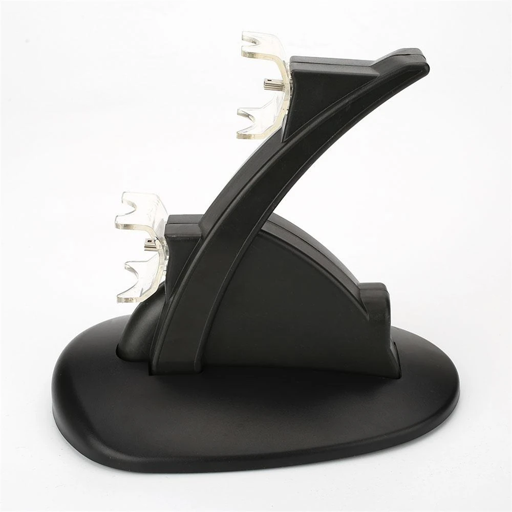 Amzdeal светодиодный свет двойной слот для Mini USB док станция зарядки стенд держатель