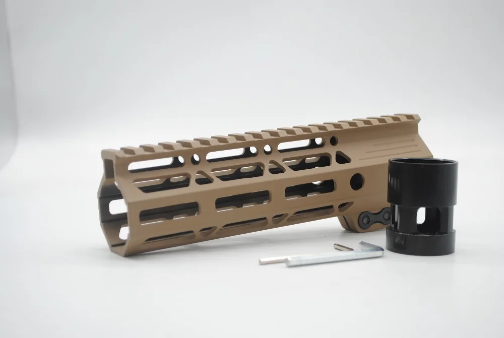 TriRock Tan 7 ''9'' 10 ''11'' 12 ''13,5'' 15 ''дюймовый M-lok зажимной стиль Handguard Rail поплавковая система крепления